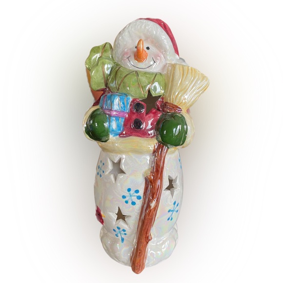 Vintage Snowman Tea Light - Picture 9 of 10